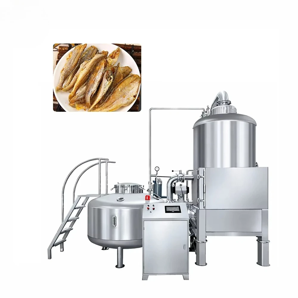 High Efficiency Vacuum Low Temperature Fryer Low Consumption High Capacity Vacuum Frying System for Food Processing Plants