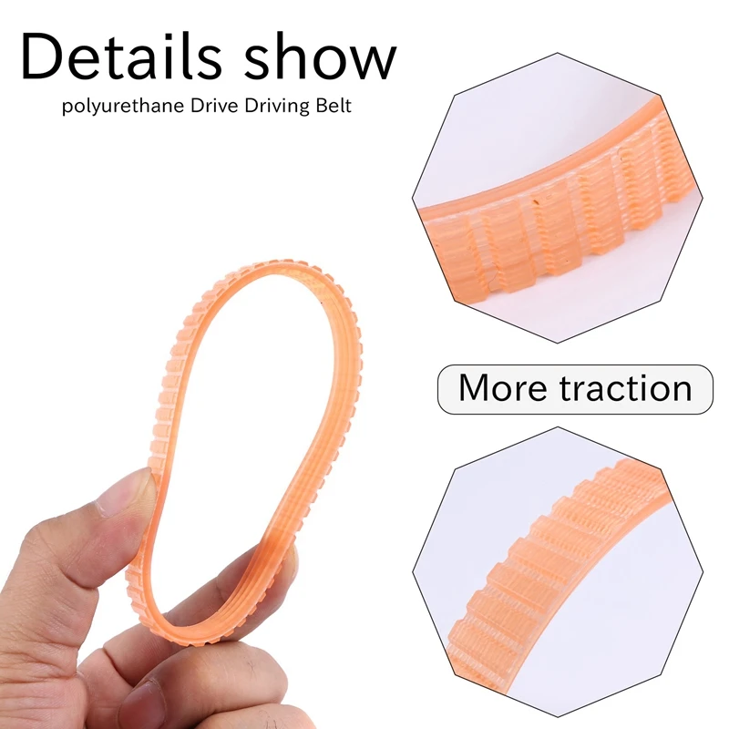 

Polyurethane drive belt 2 Pcs 9.6mm Width Electric Planer Drive Driving Belt for Makita 1900B