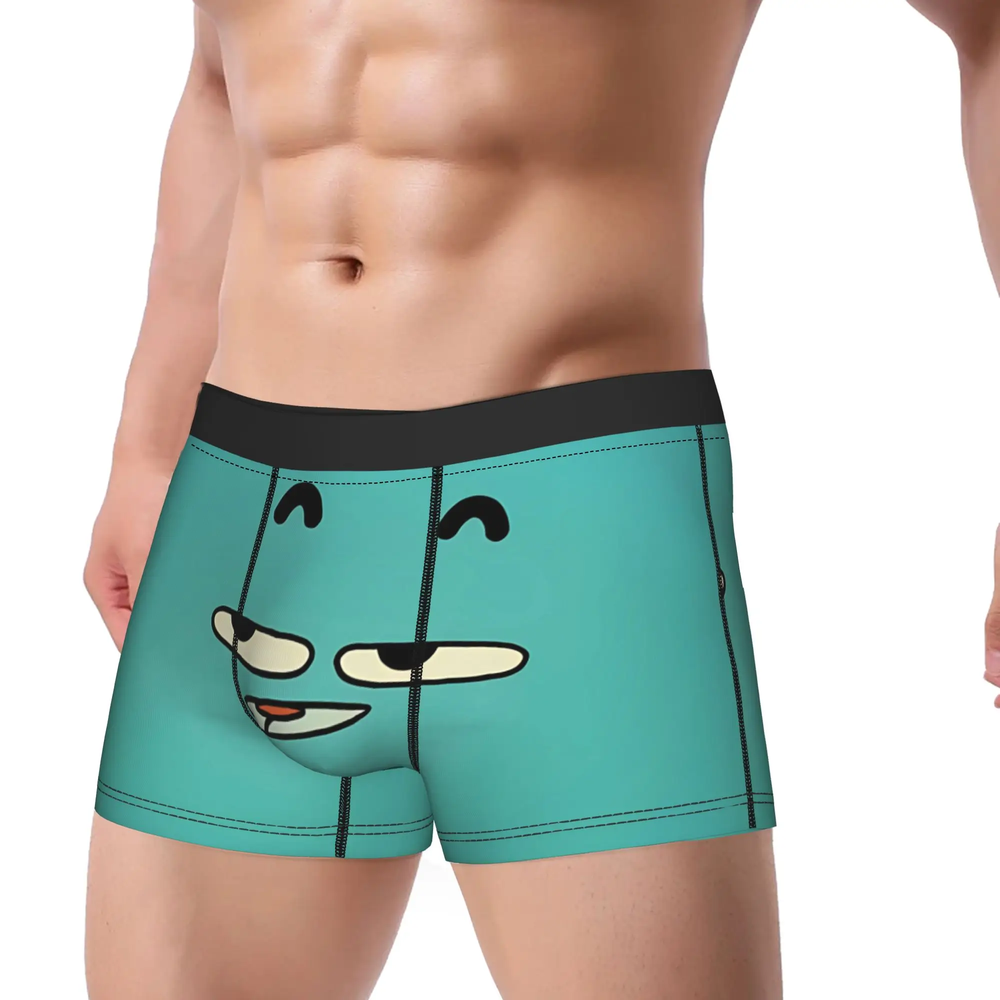Gumball Gum Ball Watterson Amazing Cartoon Underwear  Men Boxer Brief Comfortable Trunk Quality Printing Oversize Panties