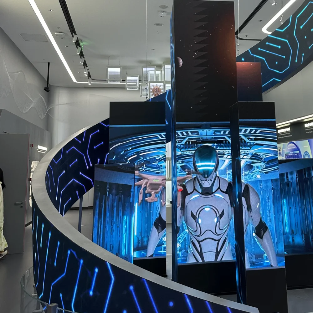 MDS شاشة عرض مرنة إبداعية داخلية كاملة الألوان شاشة إعلانية HD وحدة LED ناعمة Pantalla Led مرنة