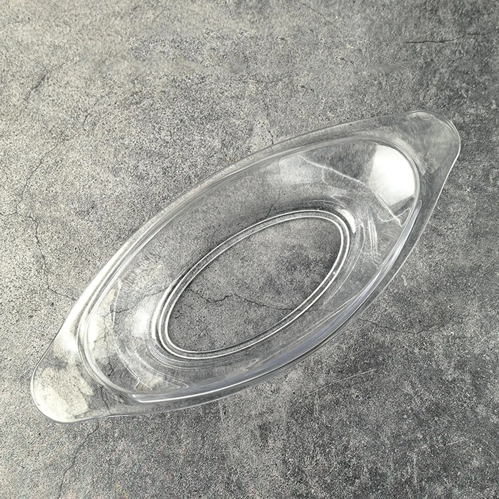 Transparent Banana Split Bowls Ice Cream Sundae Dessert Plate Acrylic Snack Serving Dish for Occasions view 4