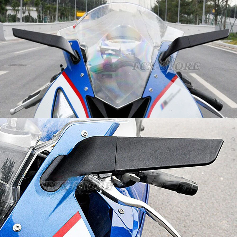 

New Motorcycle Rearview Mirror For BMW S 1000 RR S1000RR Side Mirrors Adjustable Rotation Blue Mirror Kit 2009 - 2018