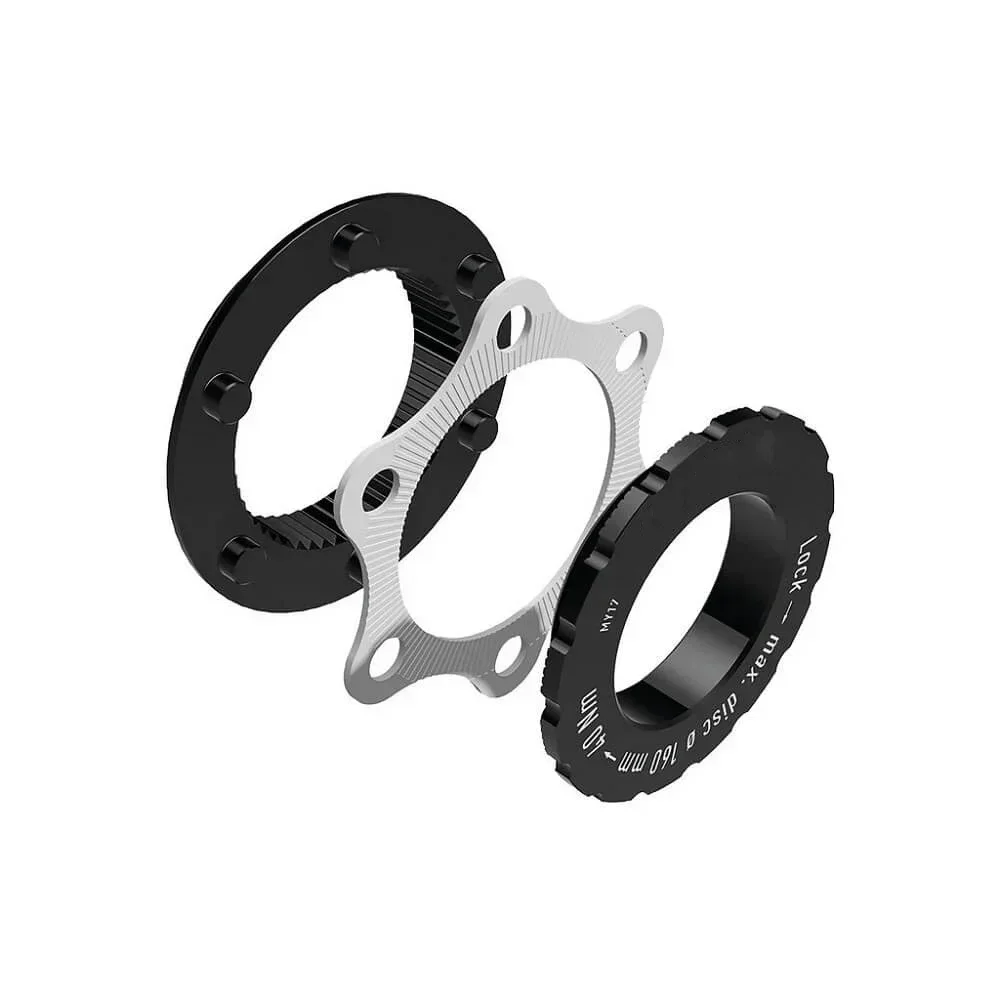 

DT Center-Lock hubs to 6-Bolt Disc Brake Rotor Adapter for Converting Shimano Center-Lock hubs to fit Rotors