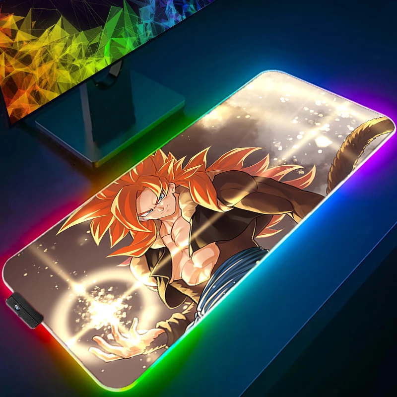 

RGB LED D-dragon B-ball Mouse Pad Gaming Mousepad Rubber Mouse Mat Gamer Desk Mat Mechanical Keyboard Desk Pads Mousepads