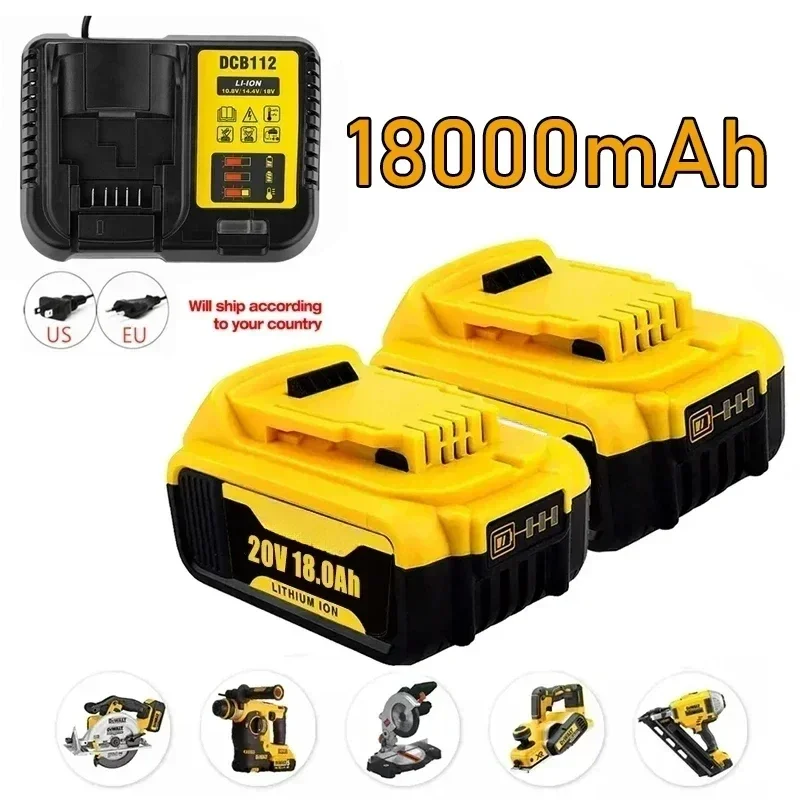 20V 18.0 Ah MAX Battery Power Tool Ersatz for DeWalt DCB184 DCB181 DCB182 DCB200 20V 18A 18Volt 20v Battery