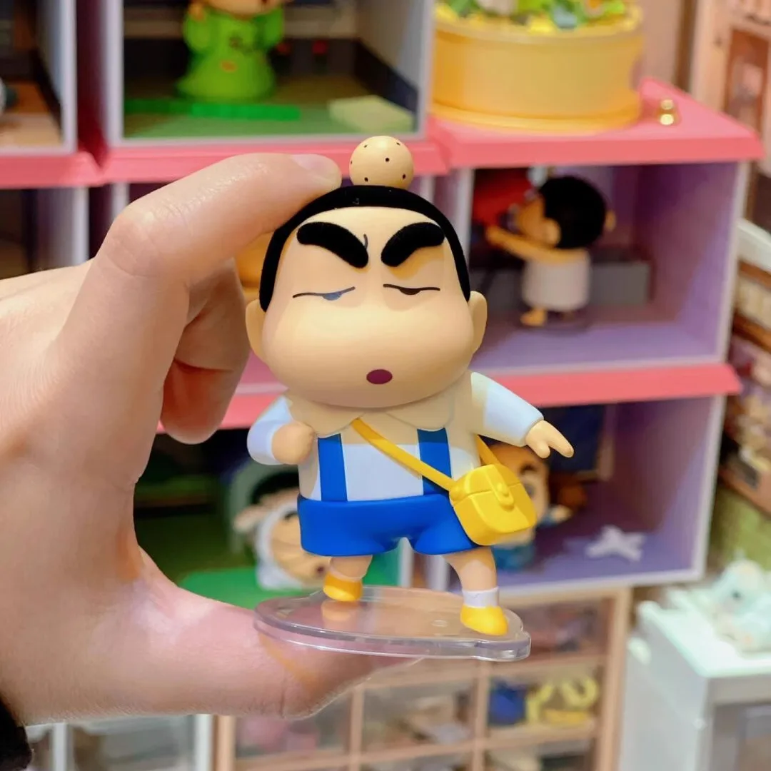 52 juguetes oficiales Crayon Shin-Chan Retro serie de patatas pequeñas figura de caja ciega juguete de moda lindo regalo de decoración