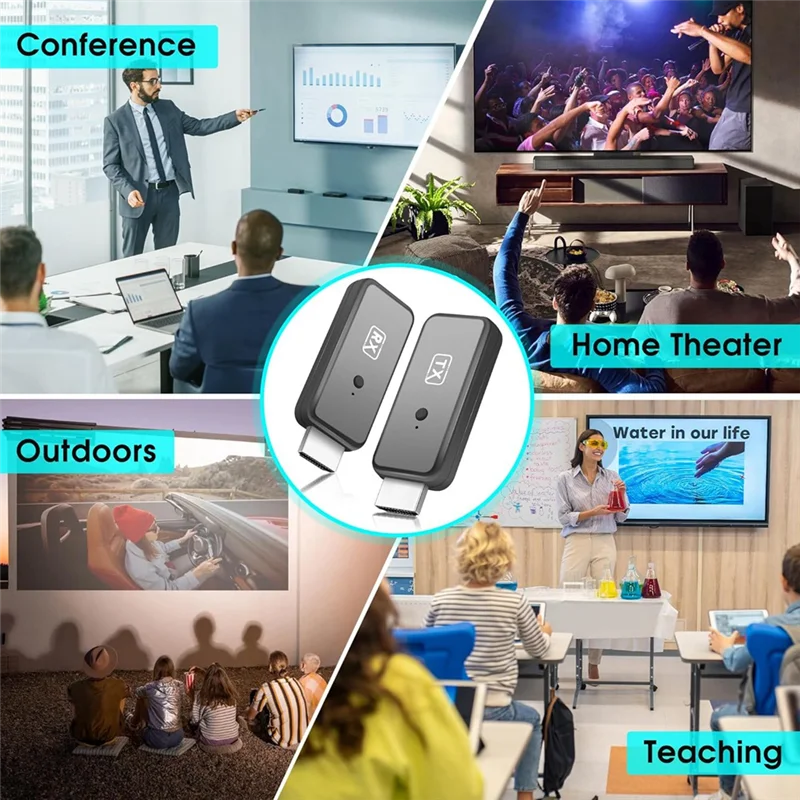 

HJ-Wireless -Compatible Transmitter Receiver Adapter For Video And Audio Streaming To Monitor From TV Box/PC/Laptop