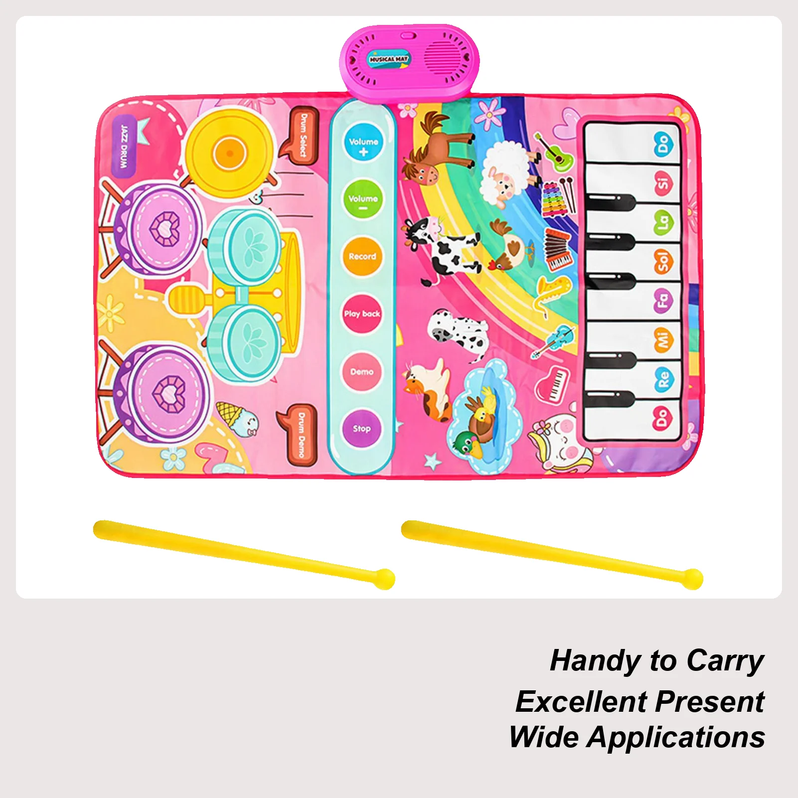 

Детский игровой коврик для фортепиано, музыкальное обучение, пианино, джазовый барабан, игрушка для малышей, музыкальный образовательный коврик для образования, дошкольного возраста, для мальчиков и девочек