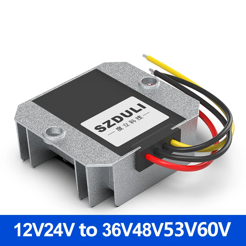 24V to 48V DC power converter 12V to 36V 48V 53V 60V boost module onboard monitoring switch power supply