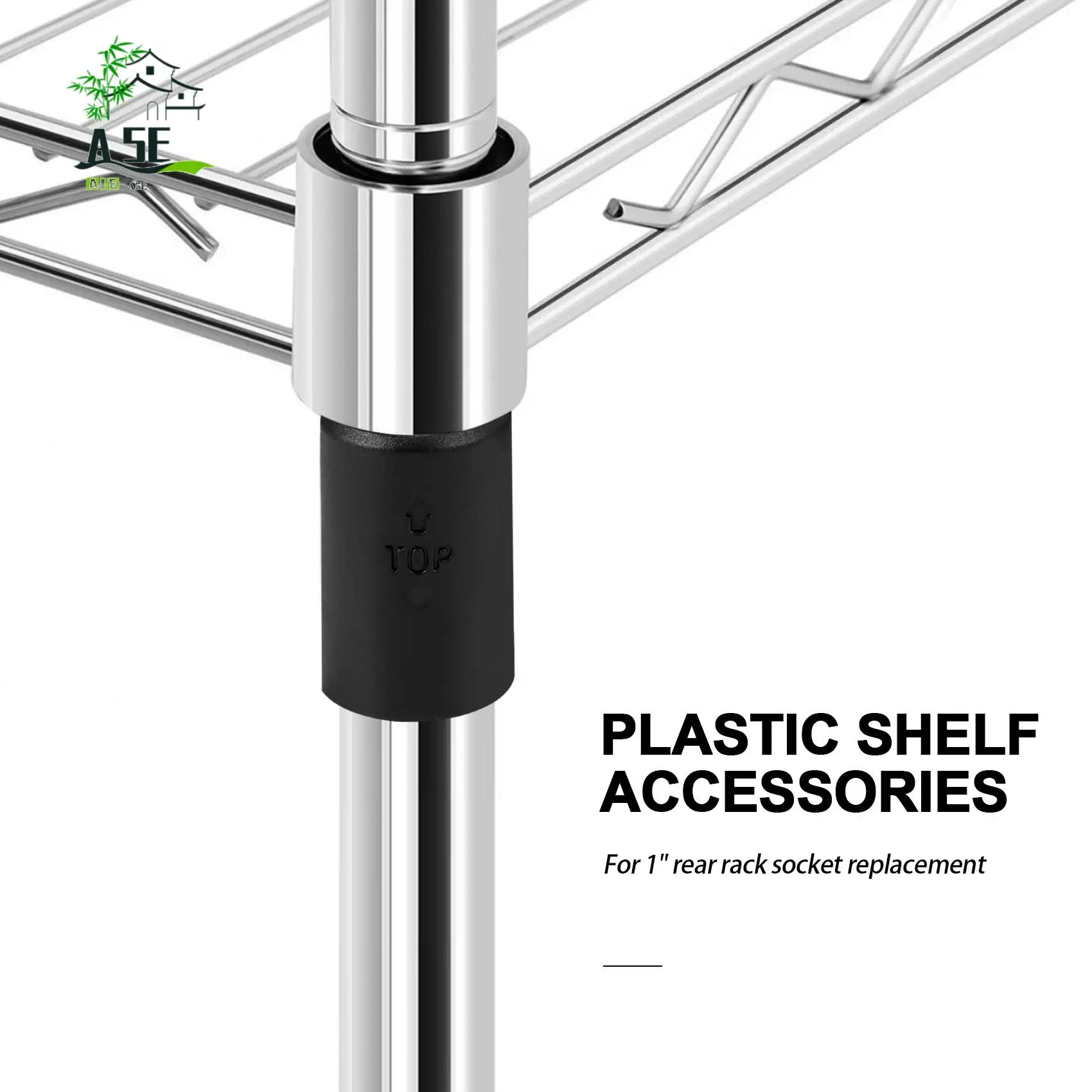 

A05E-74-Packs Wire Shelf Clips Wire Shelving Shelf Lock Clips For 1 Inch Post- Shelving Sleeves Replacements