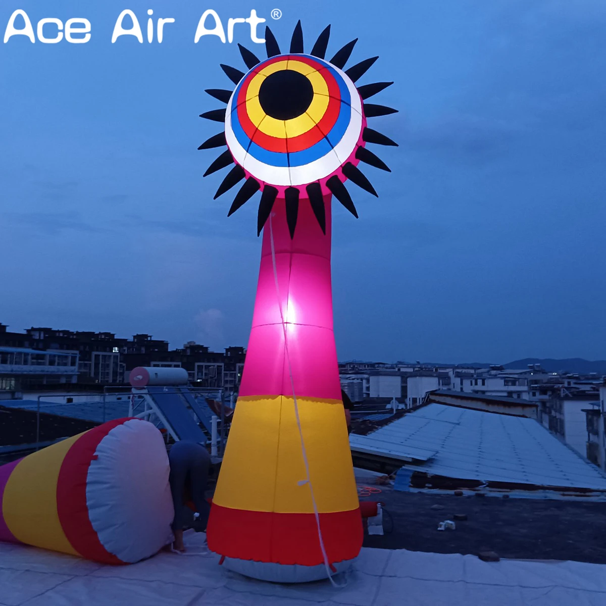Inflatable Monster Cartoon, Fun Halloween One Eyed Monster Decoration, Kids Party Inflatable & Event Promotion Display