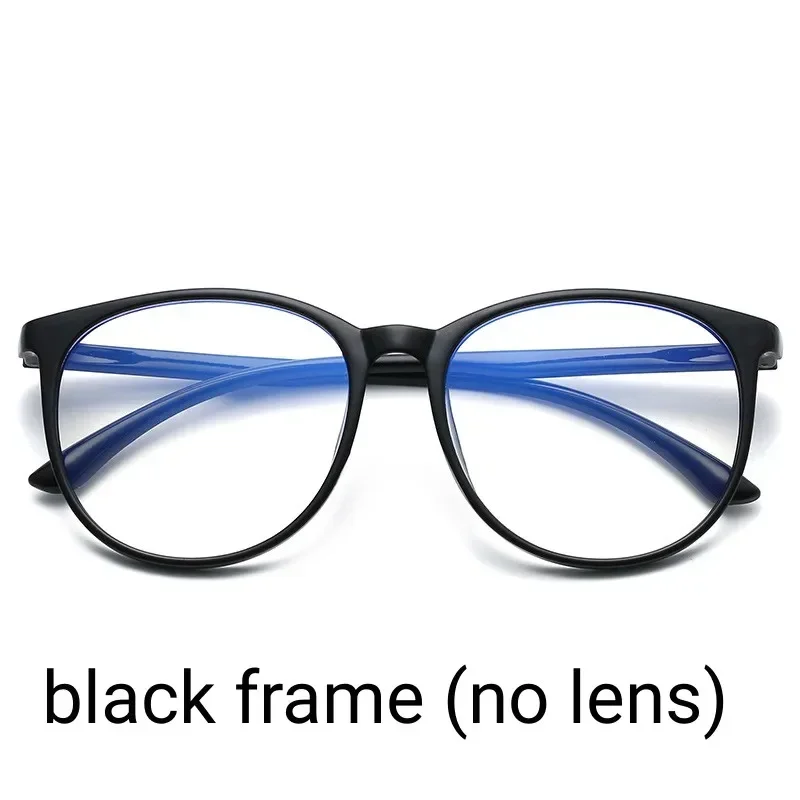 Ultraleichte, runde Damen- und Herren-Myopiebrille, Vintage-Stil, blaues Licht blockierend, fertige verschreibungspflichtige Kurzsichtigkeitsbrille, 0 bis +4,0 – Detail 16