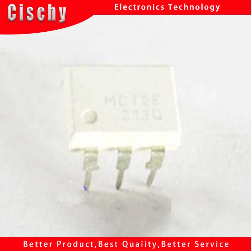 10pcs/lot MCT2E DIP8 optocoupler MCT2 DIP-8 In Stock