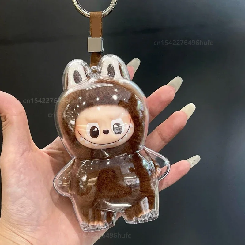 For LABUBU 4.0 Mini Protector Case Protection Cover Doll Storage Box Anti Dust Case For Labubu Clear Case Accessories Gifts