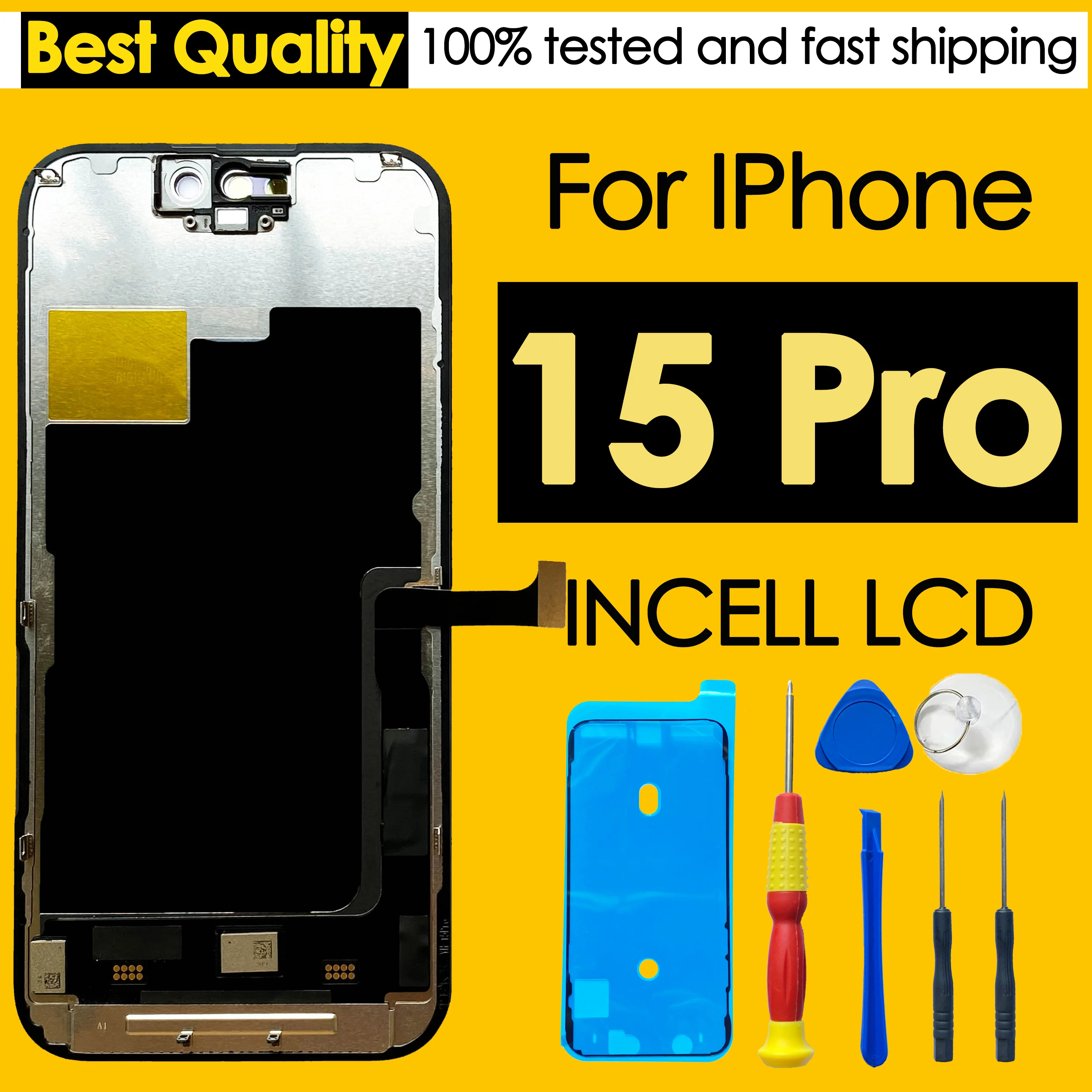 Лучший выбор, ЖК-дисплей для iPhone 15, Pro, замена экрана телефона, мобильный дисплей, сенсорный дигитайзер в сборе, ремонтный комплект, оптовая продажа Лучший выбор, ЖК-дисплей для iPhone 15, Pro, замена экрана телефона, мобильный дисплей, сенсорный дигитайзер в сборе, ремонтный комплект, оптовая продажа