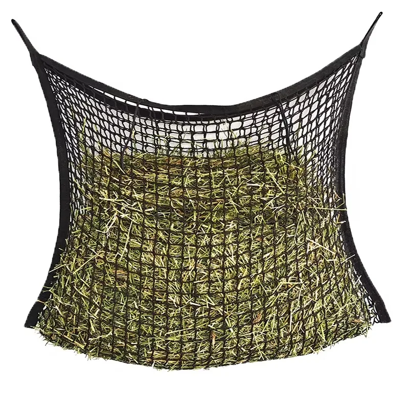 

Horseshoe Bag for Equestrian Large-capacity hay with Hanging Dry Feeding Bag Forage Feed Net Bag Factory Wholesale