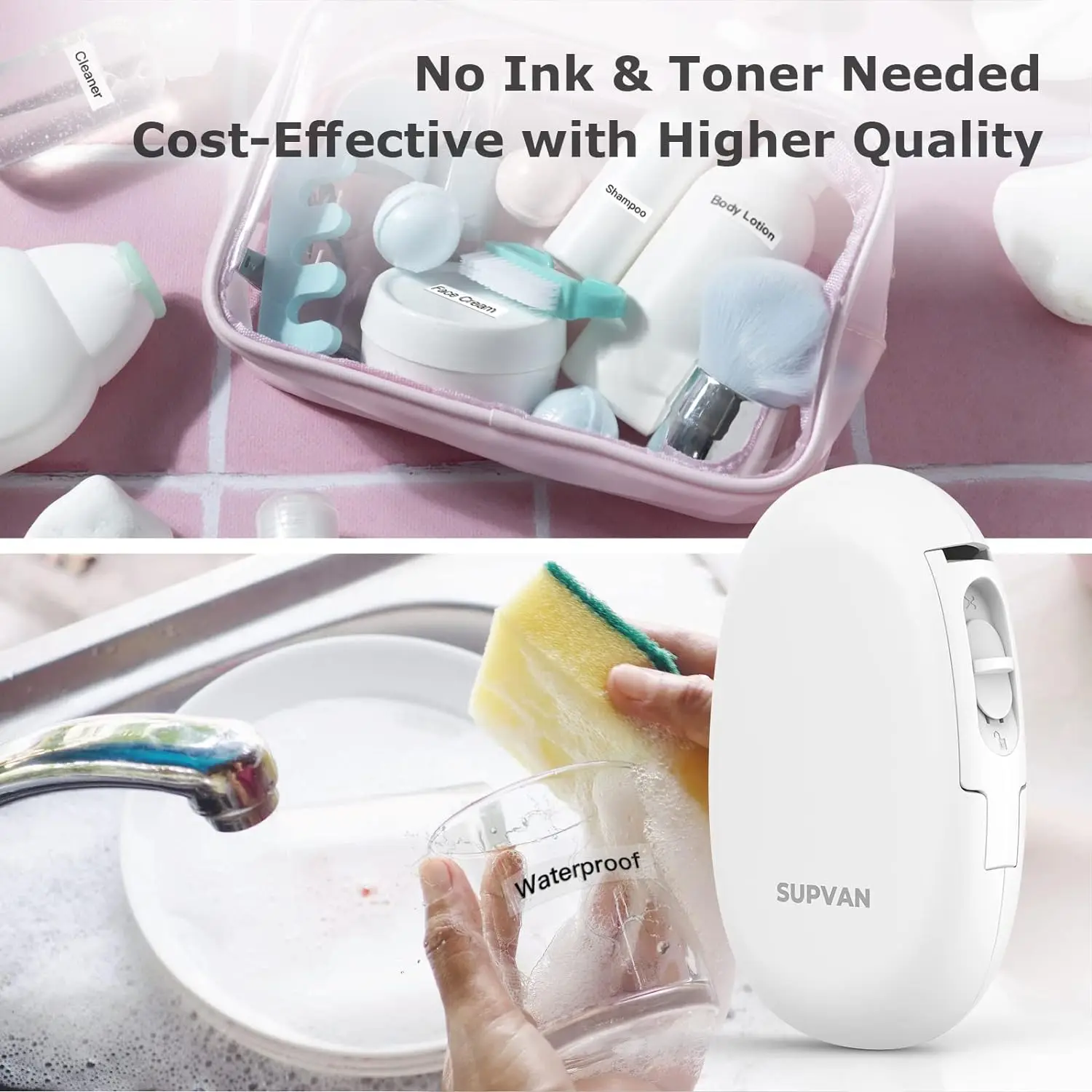 Supvan T10 Label Sticker Label Printer Mini Portable Bar Code Wireless Bluetooth Thermal Label Maker support multiple languages