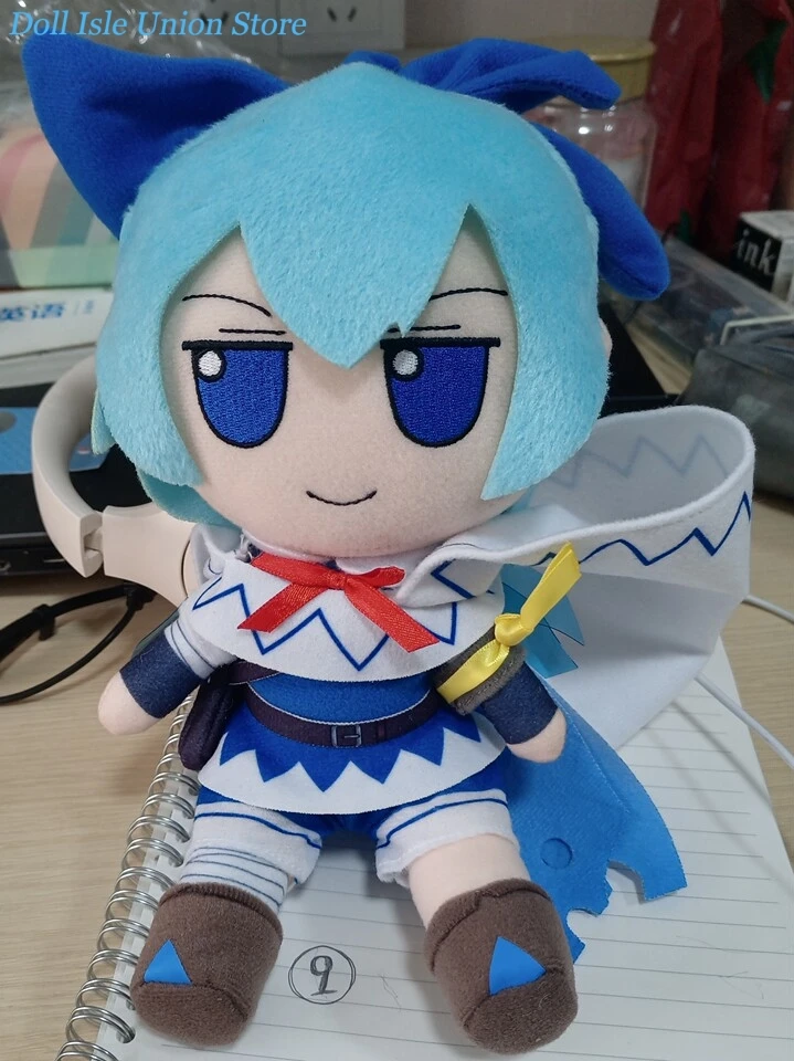 Anime Cirno Attribute TouHou project Fumo Cotton Doll Cute Sitting Posture Plush Stuffed Toy Cosplay 20cm Dress Up Plushie