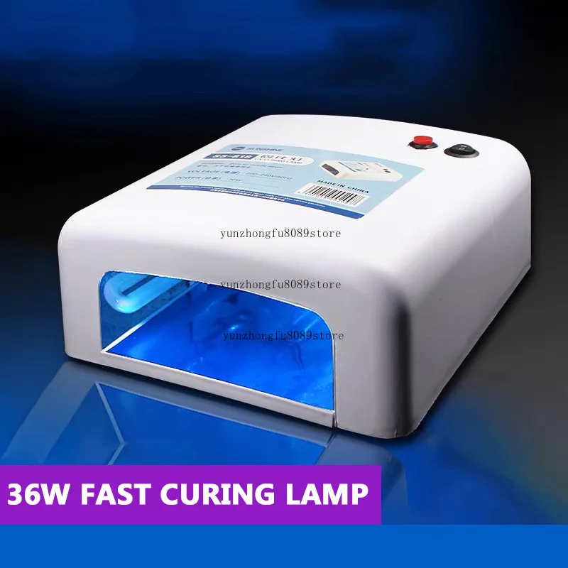 UV Glue Curing Lamp for Mobile Phone Film Repair Green Oil Curing LED UV Shadowless Manicure Baking Lamp