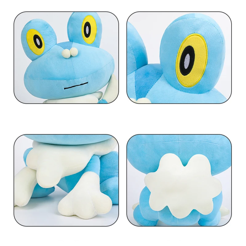

Мягкие игрушки Kawaii Pokemon Froakie, 30/60 см, аниме-кукла, мультяшная лягушка, большая плюшевая игрушка Покемон, подарок для детей на день рождения, Рождество