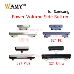 WAMY New Power Volume Side Button Switch Control Key for Samsung S21 Plus / S20 Fe / S20 Ultra / S21 Fe Power ON / OFF Button