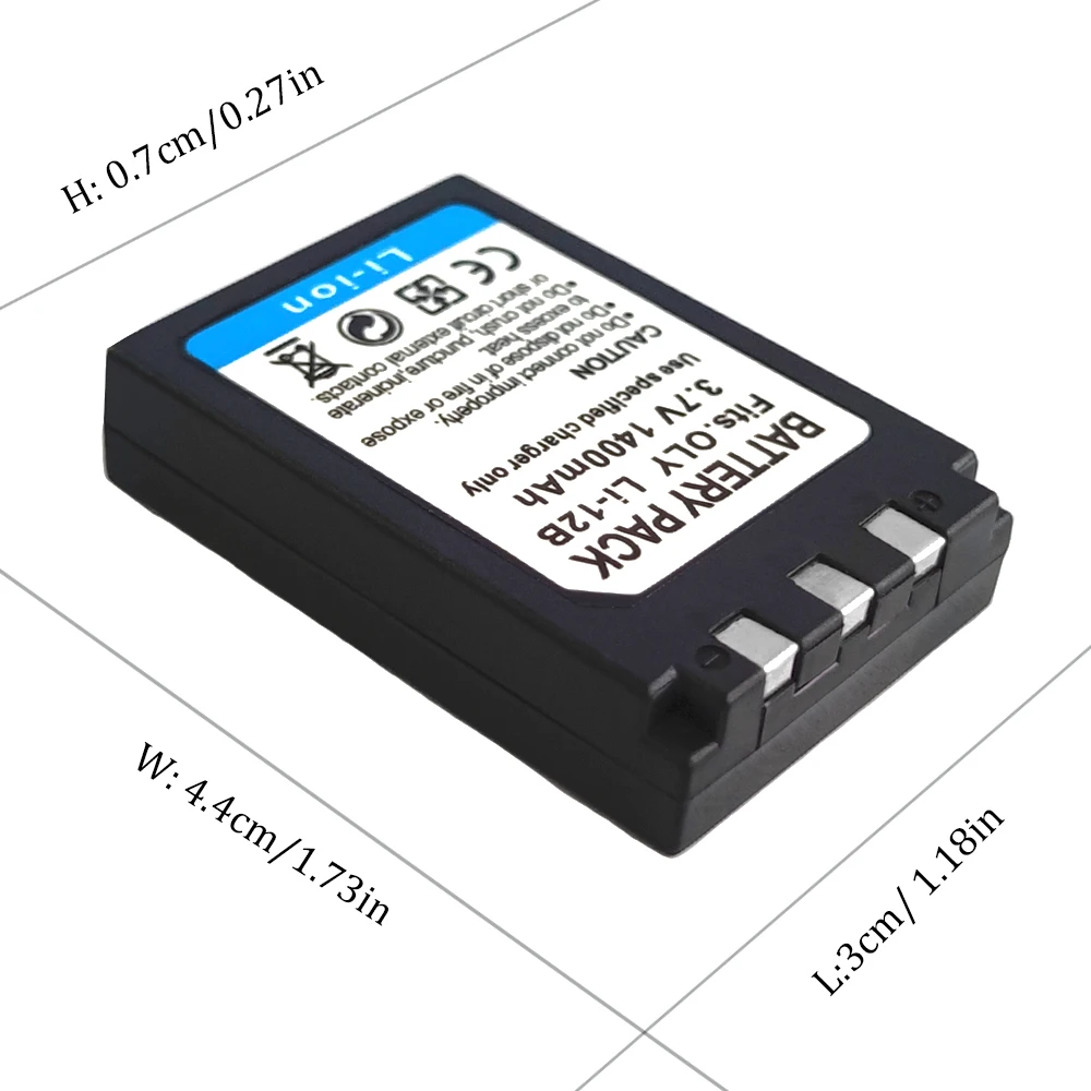 LI-10B LI-12B Battery for OLYMPUS DSC-AZ3,J1,J2,MZ,MZ3;MJU-20,10,300,400,410;FE-200;IR-500;D-590;U300 Camera LI10B LI12B