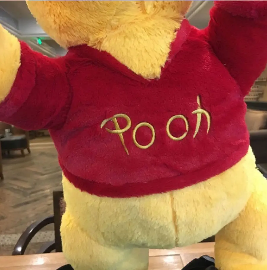 Flauschige große Plüschtiere 55cm Winnie Puuh Kissen Riesiger Plüschbär Niedliche Zimmerdekoration Kuschelkissen für Dekoration Ostergeschenk – Detail 5
