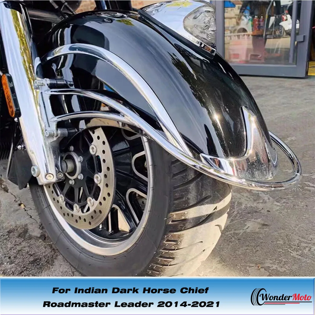 Motorcycle Front Fender Bumper For Indian Dark Horse Chief Roadmaster Leader 2014-2021 - view 5