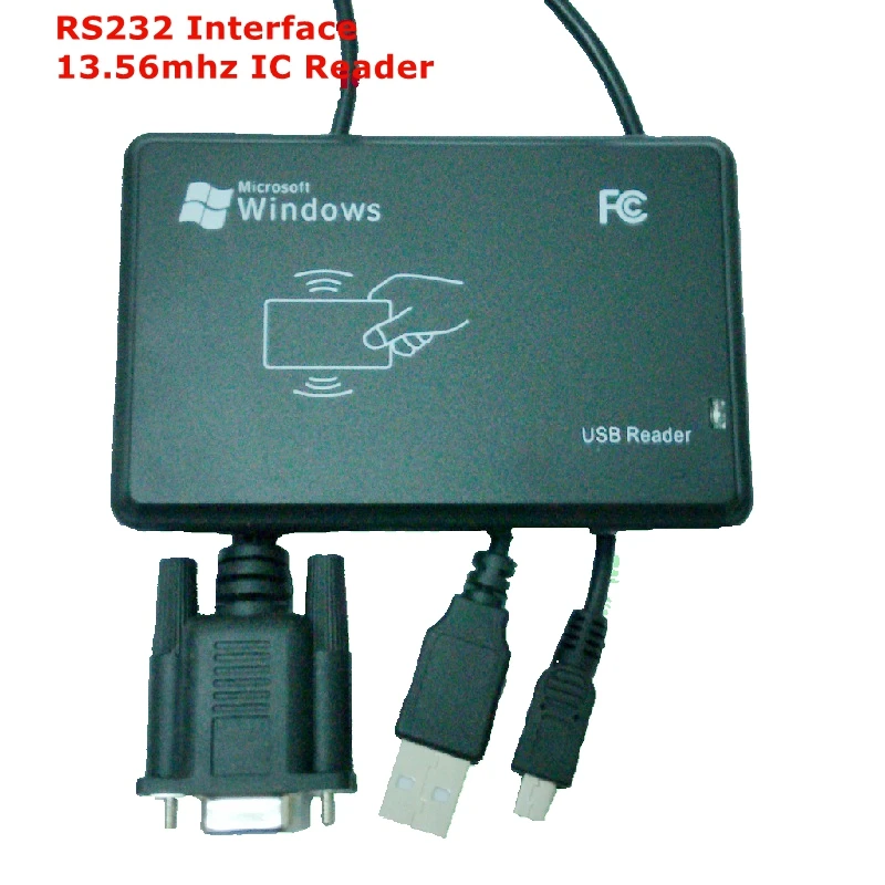 RS232 Inerface 13.56MHZ RFID IC Card Desktop USB Reader Compatible Security Proximity Sensor Smart EM100 Fast Response