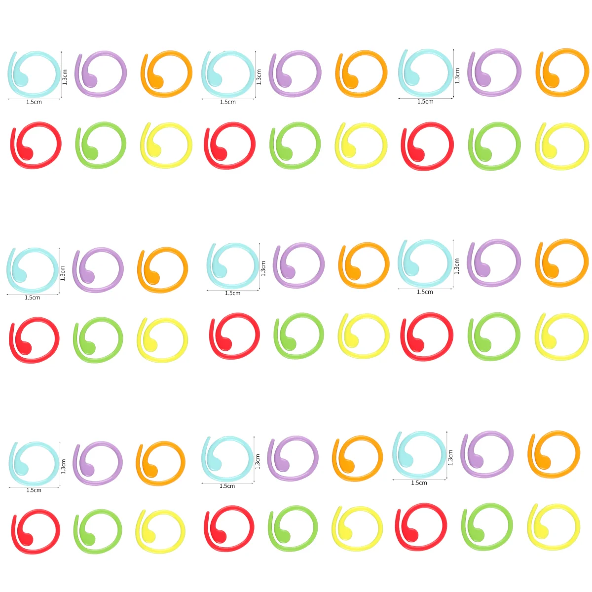 Stitch Marker Ring - Metal Stitch Markers Helical-Shaped Crochet Markers
