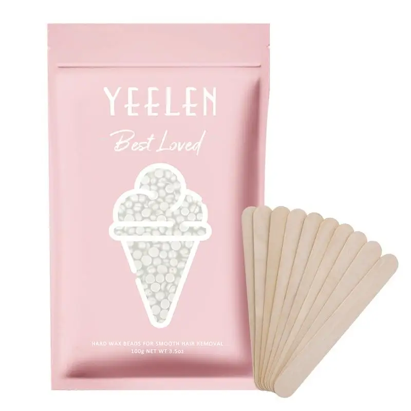 

Твердые восковые бусины 3,5 унции 100 г для удаления волос 10 палочек бразильский воск для бикини лица бровей груди ног подмышек для женщин мужчин