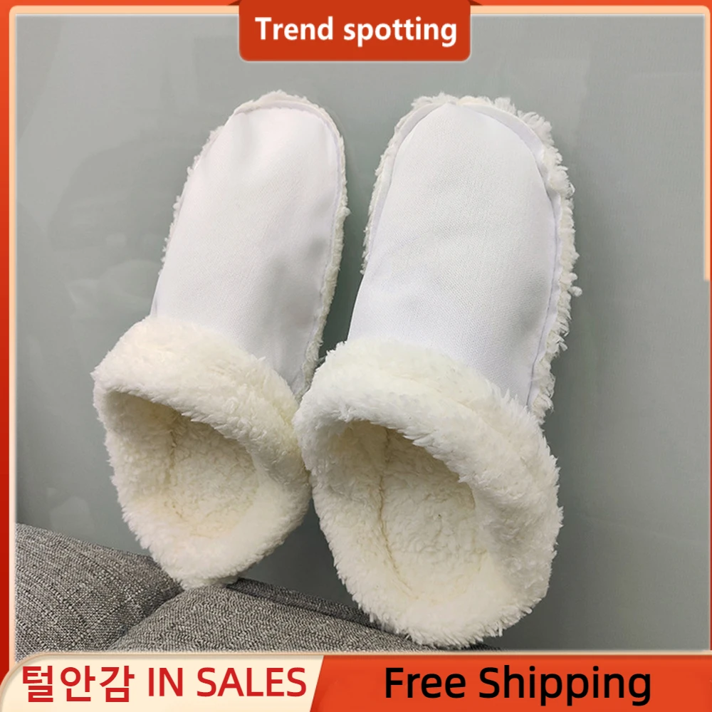 1Pair Furry Liners Insoles Inserts For Fur Lined Shoes Slippers Plush Liner Winter Warm Shoe Cover  Shoes Clogs Replacement