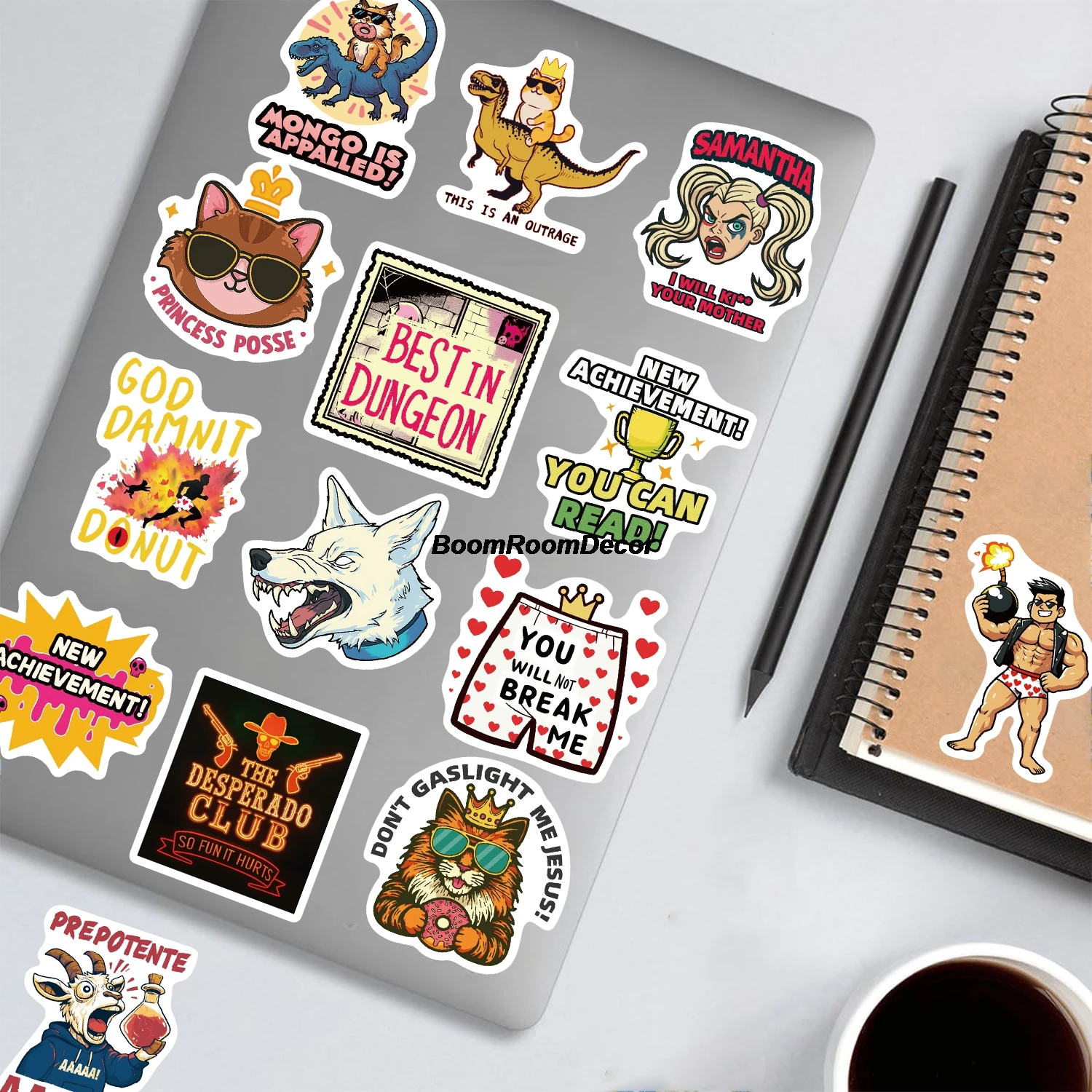 50PCS Stickers Dungeon Crawler Carl Nostalgia Cartoon Skateboard Skateboard Art Picture Home Bar Decoration Chambre Sticker