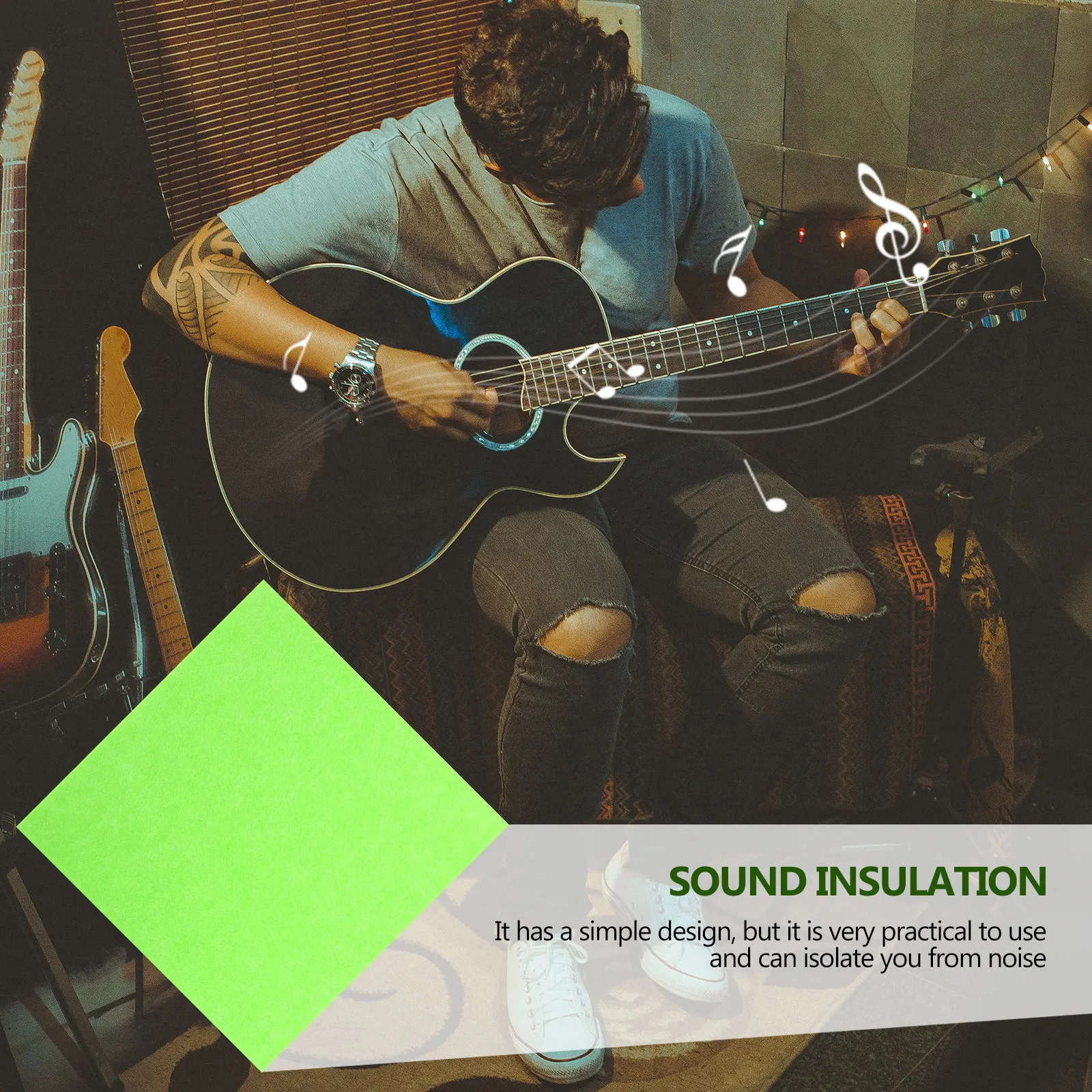 5Pcs Soundproofing Panel Board High Quality Felt Acoustic Insulation Board Self-Adhesive Easy Install for Music Room Ktv Dance - view 5