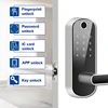 Tuya 또는 TTLock APP 스마트 도어 잠금 장치 비밀번호 잠금 해제 원격 제어 지문 잠금 장치 IC 카드가있는 Keyless 터치 스크린 IP67 2