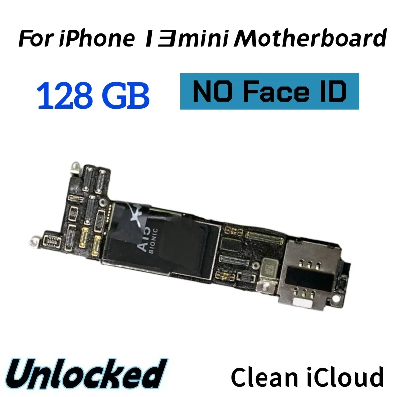 IPhone 13, 100% 用のミニロック解除されたマザーボード,Face IDあり