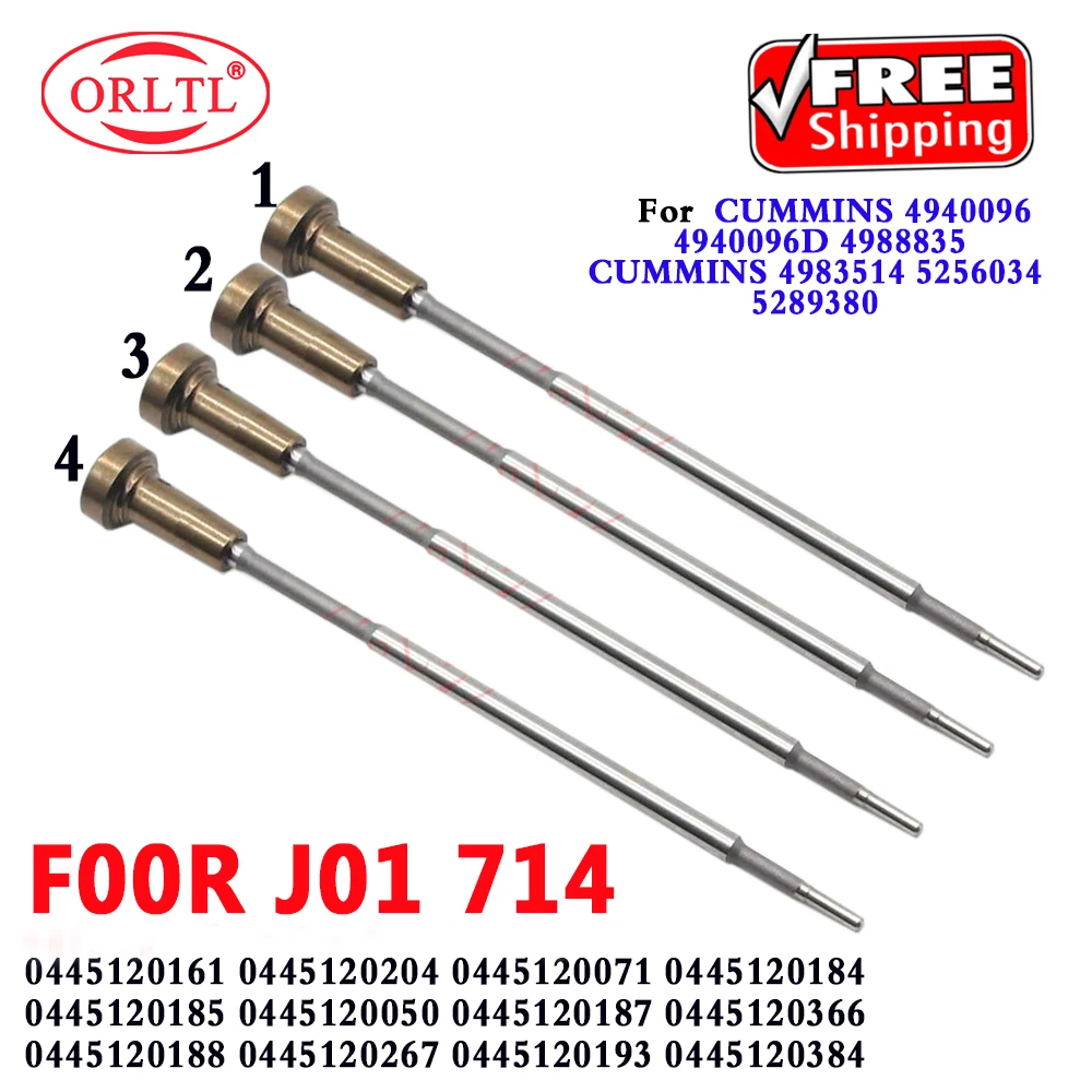 

ORLTL F00RJ01714 Diesel Injector 0445120161 0445120204 0445120071 Fuel Valve F 00R J01 714 FOR CUMMINS 4940096 4940096D 4988835