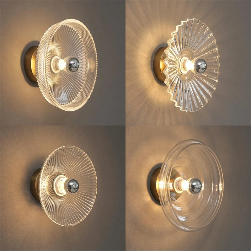 

Светодиодный настенный светильник из стекла для современной гостиной, спальни, отеля, прикроватной зоны, коридора, фоновой стены, декоративное освещение