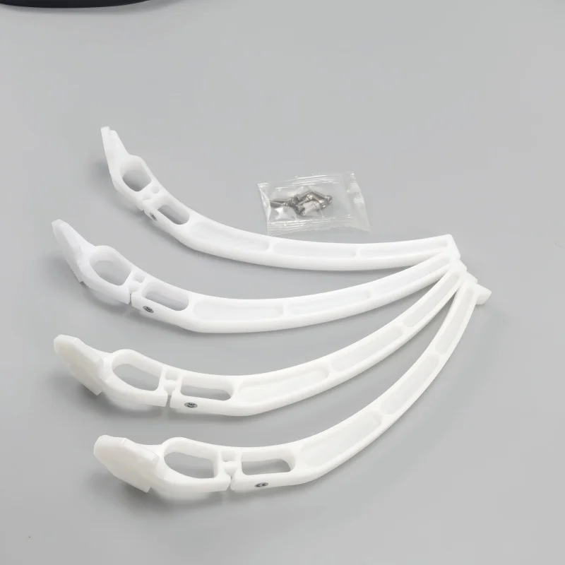 4 Uds. Ruedas universales de avión Qudcopter en blanco y negro, patines de aterrizaje para trípode, engranaje para F450 F550 SK480