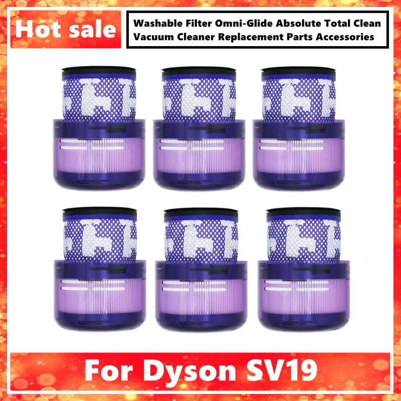 Washable Filter for Dyson SV19 Omni-Glide Absolute Total Clean Vacuum Cleaner Replacement Parts Accessories