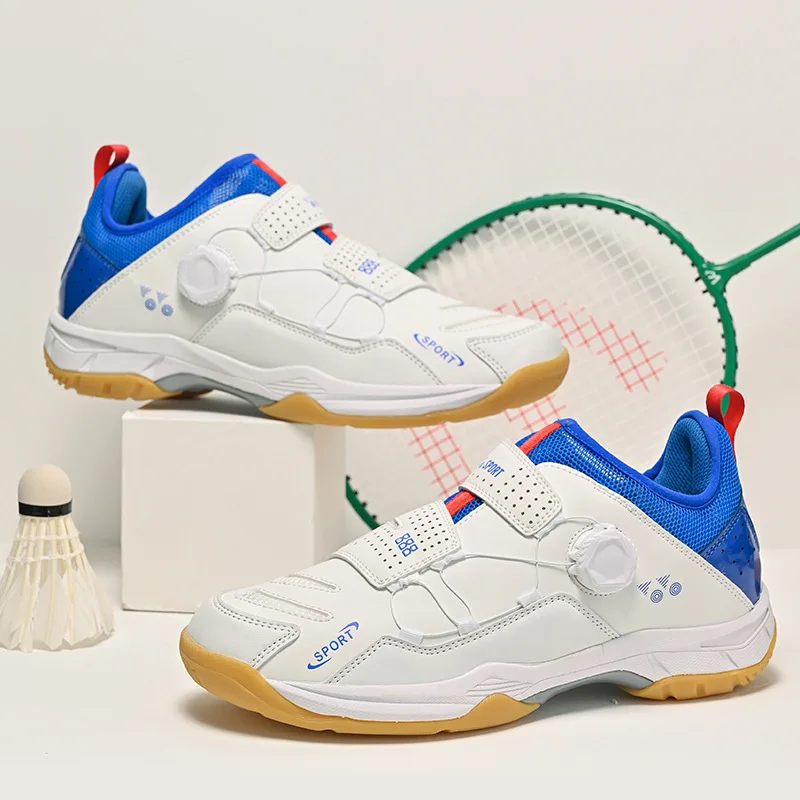 badminton shoes non-slip and wear-resistant tennis shoes breathable ultra-light rubber sole trendy couple shoes professional