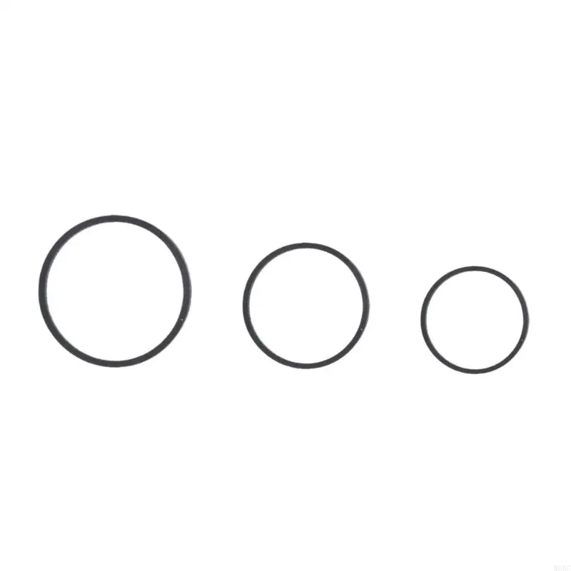 

50PCS Assorted Size Rubber Belts 1.2mm Tape Machine Belt 25/28/30mm Diameter for Recorders Mixed W8EC