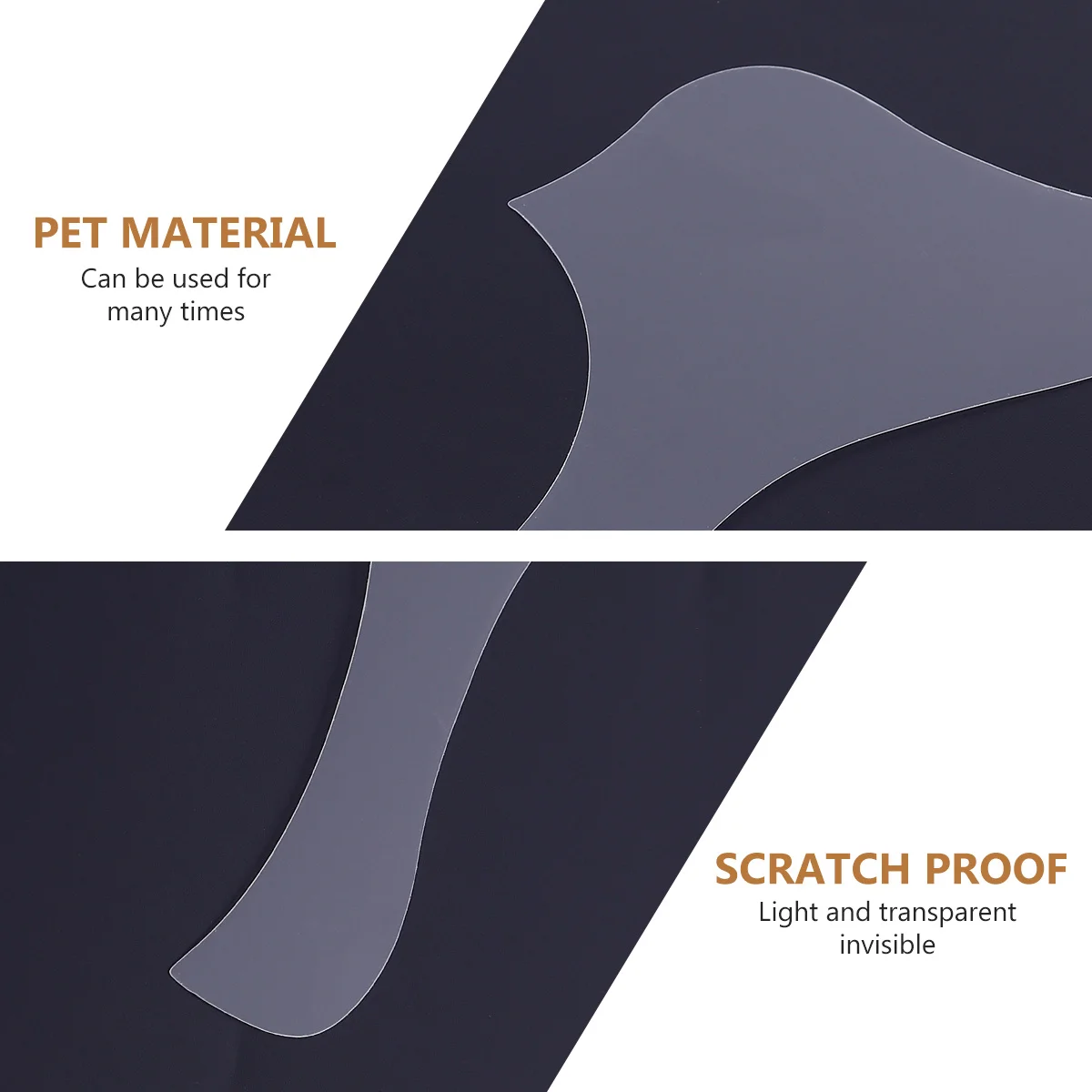 

1pc Guitar Pickguard Sticker Pet Scratch Resistant Clear Adhesive Protection Plate For Guitar Body Accessories