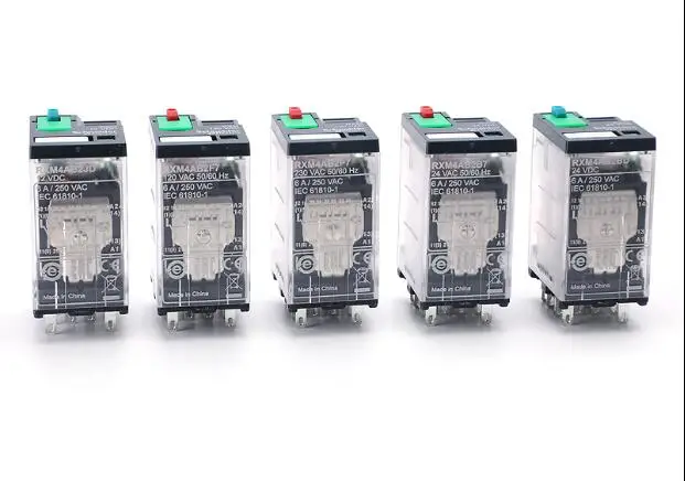 Relé intermedio 6A 14 pines RXM4AB2BD RXM4AB2JD RXM4AB2P7 RXM4AB2F7 RXM4AB2B7 RXZE1M4C