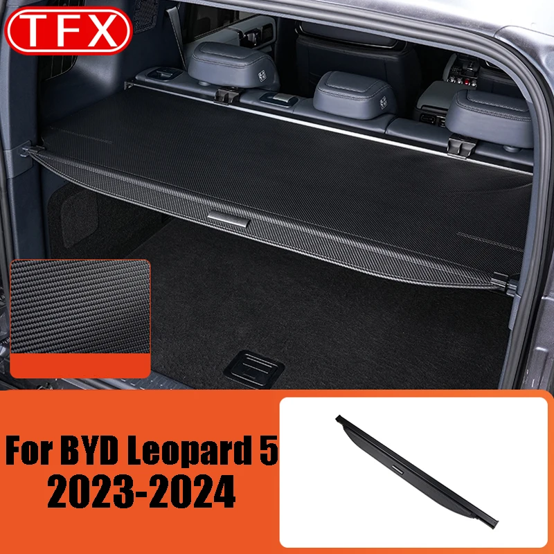 

For BYD Leopard 5 2023-2024 Car Styling Special Trunk Shade Curtain Tailgate Partition Shelf Baffle Interior Auto Modification