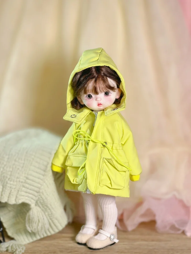 BJD-Ensembles de vêtements de remplacement pour filles, manteau en duvet de beurre, jouet Kiev illage bricolage, cadeau d'anniversaire pour enfants, jeu de simulation, accessoires en herbe, 1/6