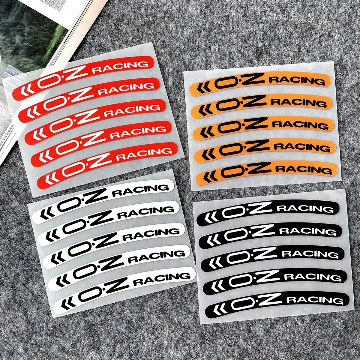 Oz Racing Wheel Stickers Reflective Rim Decals Personalised for Motorcycle Tyre KTM PCX Car Bike Wheel Decor