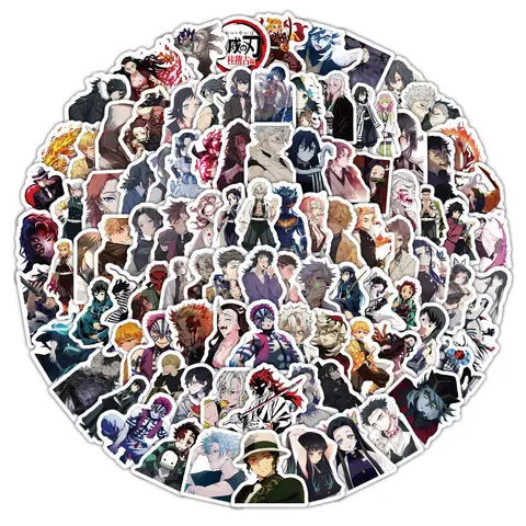 103 szt. Nowe style Anime Demon Slayer Graffiti naklejki na rower konto ręczne piórnik naklejki