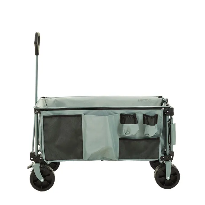 Wholesale 4 Wheels Big Storage Bags Camping Wagons Foldable Outdoor Beach Trolley Wagon