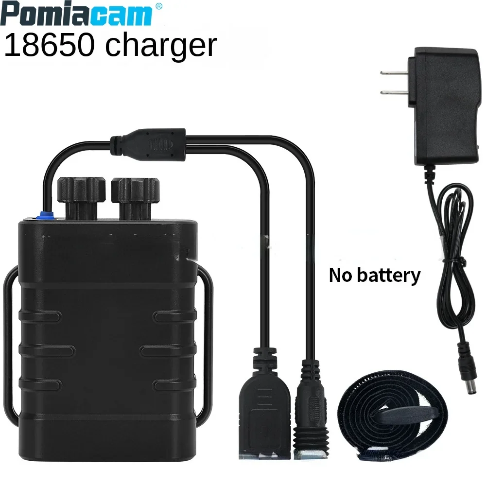 (with a Line) 18650 Charger Outdoor Mobile Power Supply Multifunctional Portable High Temperature, Wear, and Impact Resistance